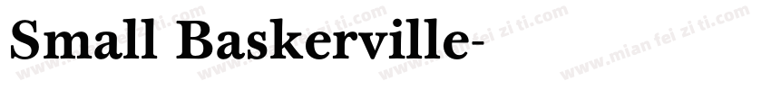 Small Baskerville字体转换